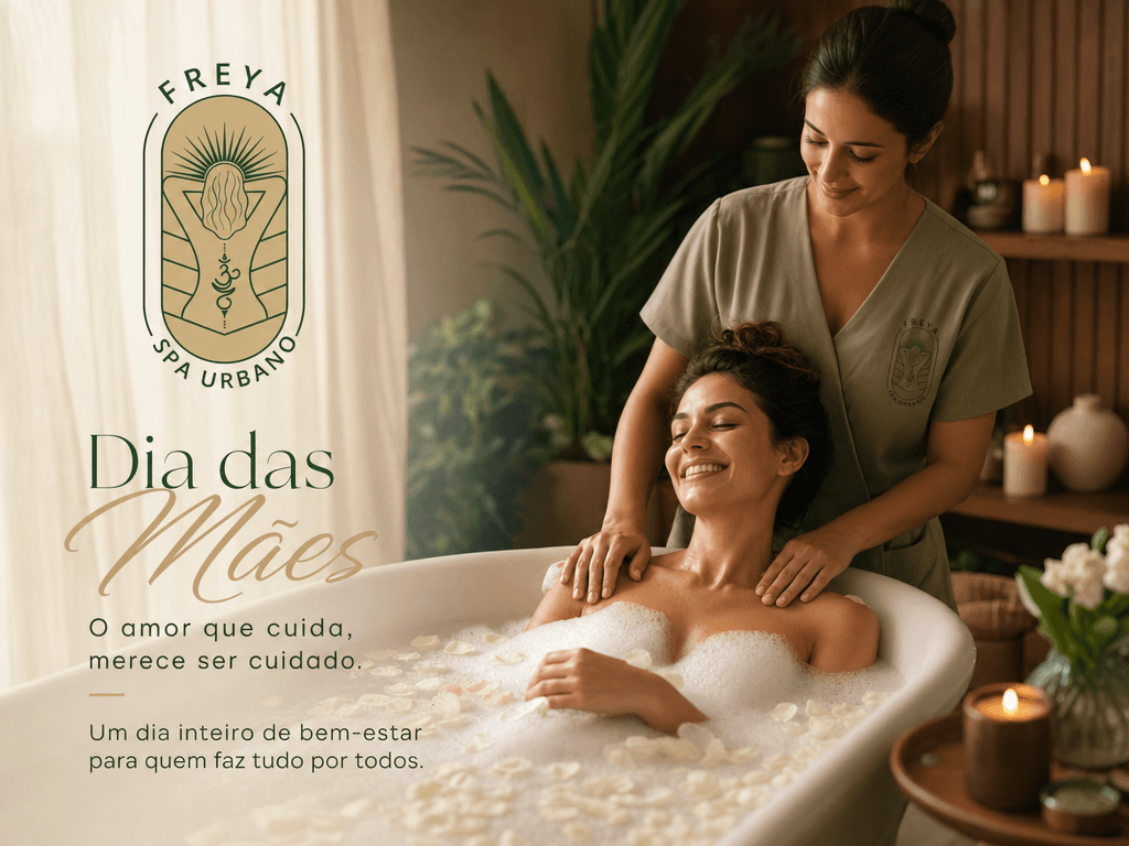 Dia das Mães - O amor que cuida, merece ser cuidado. Um dia inteiro de bem-estar para quem faz tudo por todos.